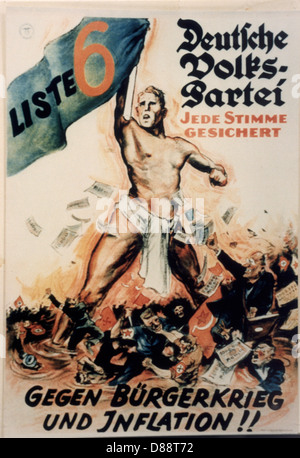 POSTER DI PROPAGANDA NAZISTA Foto Stock