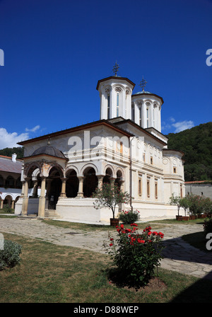 Monastero di Horezu Hurezi stand, nell ovest della Valacchia, Romania, ai piedi delle montagne dei Carpazi. Il monastero fu bu Foto Stock