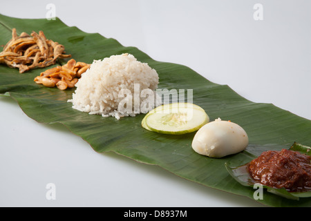 Nasi Lemak 01 Foto Stock