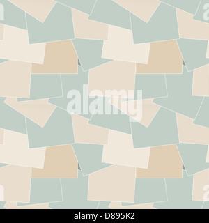 Modello senza giunture di coloratissimi pezzi di carta - adesivi Foto Stock