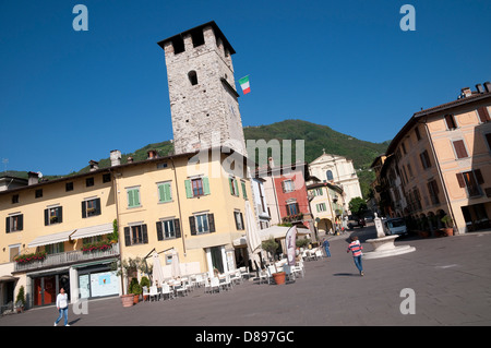 Pisogne, lago d'Iseo, lombardia, italia Foto Stock