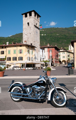 Pisogne, lago d'Iseo, lombardia, italia Foto Stock