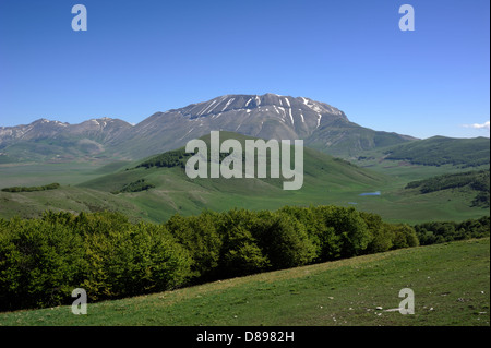 Italia, Umbria, Parco Nazionale dei Monti Sibillini, Monte vettore Foto Stock