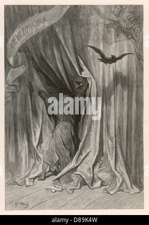 PoE - poesia - il Raven - 19th ° secolo Foto Stock