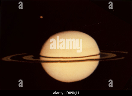 PIONEER 11 IMMAGINE SATURNO Foto Stock
