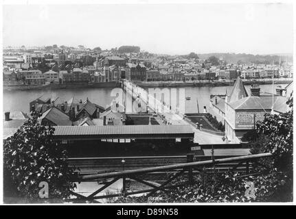 STAZIONE DI BIDEFORD - 1906 Foto Stock