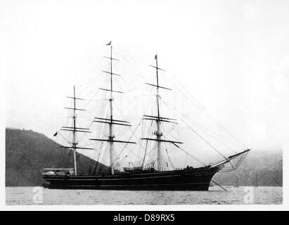 Cutty Sark sotto il dispositivo di ancoraggio Foto Stock