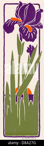 Art Nouveau 1897 Iris Foto Stock