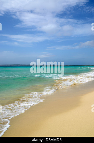 Spiaggia Els Arenals, Formentera, isole Baleari, Spagna Foto Stock