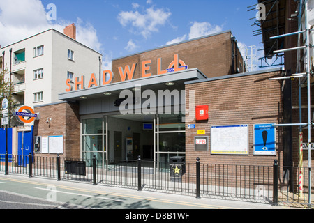 London Overground East London Railway Shadwell Station Foto Stock