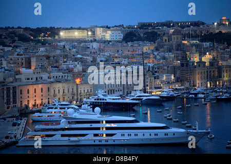 Malta, Vittoriosa, Birgu, Marina, Dockyard Creek, Foto Stock