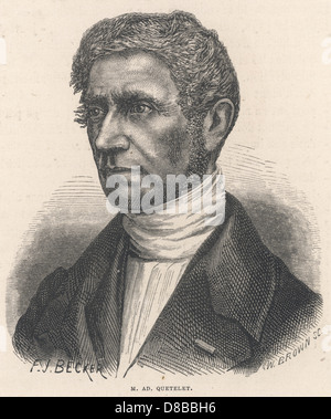 LAMBERT QUETELET Foto Stock