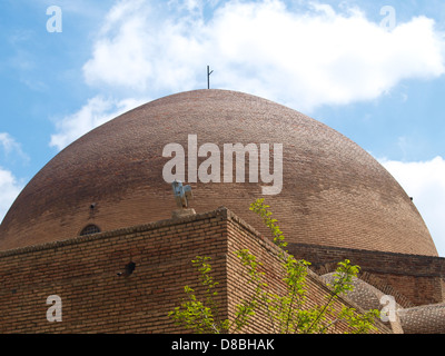 Cupola in muratura moschea blu in Tabriz, Iran Foto Stock