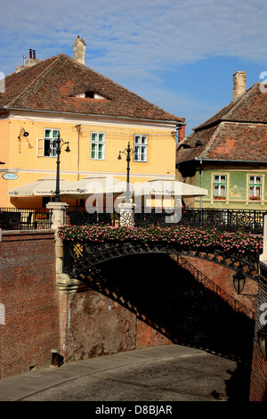 Ponte di bugie, ghisa ponte costruito nel 1859, che secondo la leggenda sgretolarsi quando lei è entrato da un bugiardo. Città vecchia di Sib Foto Stock