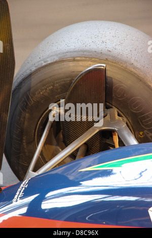 Freno carbonio sistema di raffreddamento su una formula one racing car Foto Stock