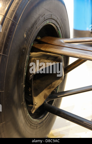 Freno carbonio sistema di raffreddamento su una formula one racing car Foto Stock