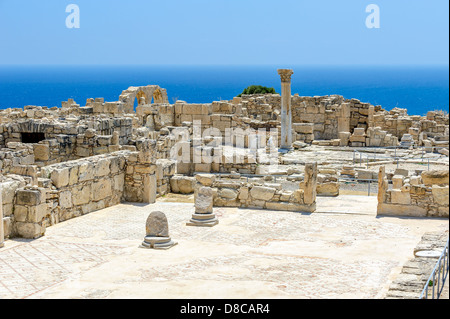 Rovine della città antica Kourion su Cipro Foto Stock