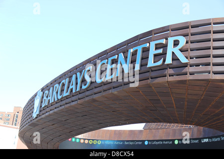 Barclays Building America Center New york Atlantic Yards Brooklyn grande mela NY USA Foto Stock