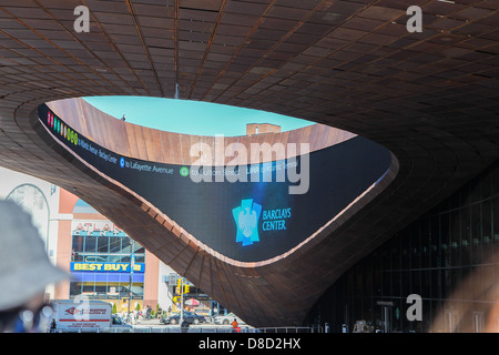 Barclays Building America Center New york Atlantic Yards Brooklyn grande mela NY USA Foto Stock