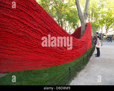 Arte pubblica visualizzazione in Madison Square Park di New York Foto Stock