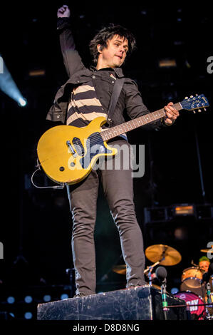 Rho Milano Italia. Il 24 maggio 2013. Il punk rock band americana Green Day esegue a Arena Fiera durante il '99 rivoluzione Tour 2013". Credito: Rodolfo Sassano/Alamy Live News Foto Stock