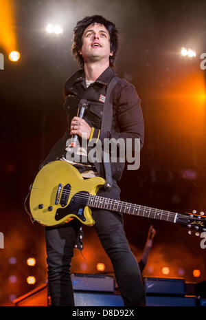 Rho Milano Italia. Il 24 maggio 2013. Il punk rock band americana Green Day esegue a Arena Fiera durante il '99 rivoluzione Tour 2013". Credito: Rodolfo Sassano/Alamy Live News Foto Stock