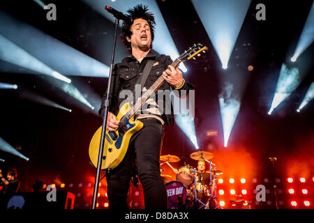 Rho Milano Italia. Il 24 maggio 2013. Il punk rock band americana Green Day esegue a Arena Fiera durante il '99 rivoluzione Tour 2013". Credito: Rodolfo Sassano/Alamy Live News Foto Stock