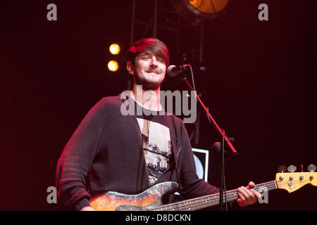 Kodaline, basata a Dublino irish rock alternativo quartet giocando inmwt arena in Derry a radio1's one big weekend. Essi erano originariamente noto come 21 richieste. Foto Stock