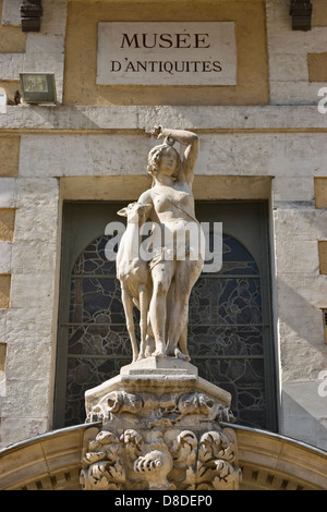 Il Museo dipartimentale delle antichità, Rouen, Alta Normandia, Francia Foto Stock