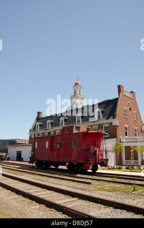 La Mississippi, Vicksburg. Storico Vicksburg Depot, precedentemente noto come deposito per la Grand Trunk & Western Railroad. Foto Stock