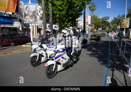 Cannes, Francia. 25 Maggio, 2013. tcannes atmosfera generale durante gli ultimi giorni di festival di pellicola su 25 maggio 2013 a Cannes, Francia. Foto Stock