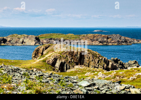 Seascape drammatica vista dal Capo Bonavista, Terranova Foto Stock