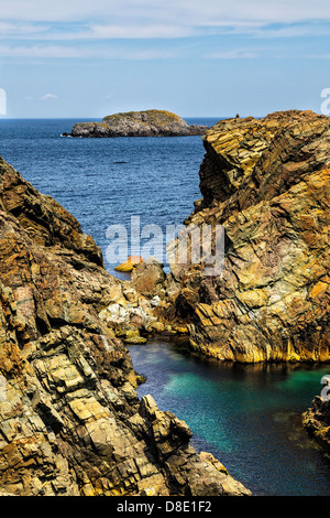 Seascape drammatica vista dal Capo Bonavista, Terranova Foto Stock