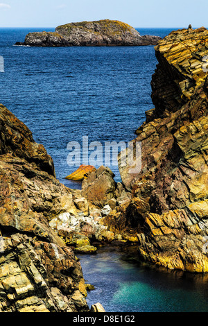 Seascape drammatica vista dal Capo Bonavista, Terranova Foto Stock