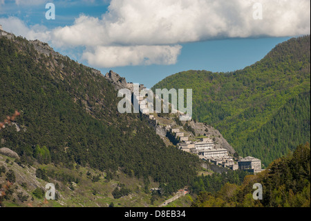 Europa Italia Piemonte in provincia di Torino Fenestrelle Fort Foto Stock