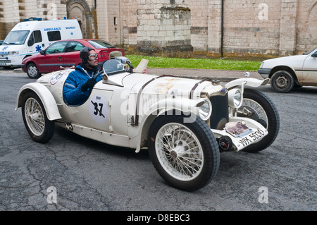 1930s Riley classic auto sportiva - Francia. Foto Stock