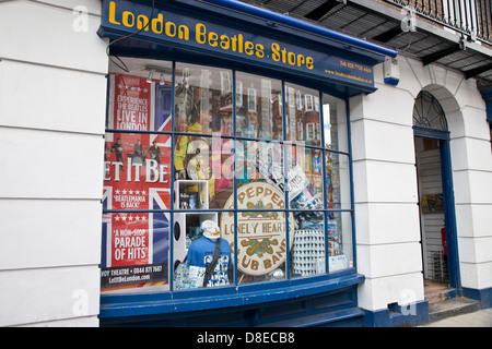 Londra iconico Beatles store, Inghilterra, Regno Unito, GB Foto Stock