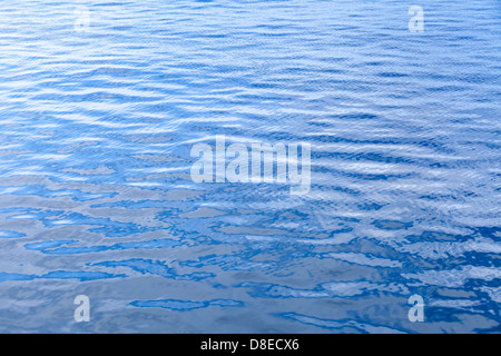 Texture di sfondo di acqua con ripple e piccole onde Foto Stock