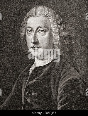 William Pitt, 1° Conte di Chatham, il grande nessuno, 1708 - 1778, aka William Pitt il vecchio. British statista Whig Foto Stock