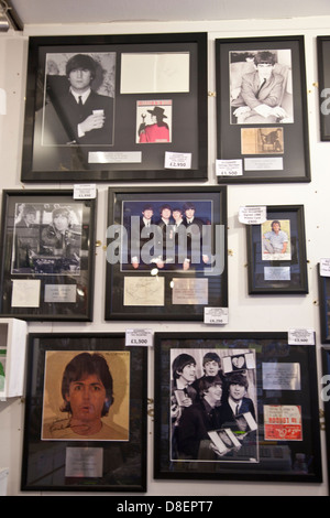 Londra iconico Beatles store, Inghilterra, Regno Unito, GB Foto Stock