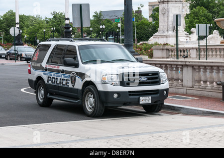 La polizia di Amtrak Ford Explorer auto della polizia, Union Station, Washington DC Foto Stock