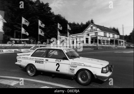 24 Ore di Spa 1985, Belgio,24 Ore di Spa 1985, Belgio, Volvo 240,Brancatelli ,Lindström,Müller, Jr. Foto Stock