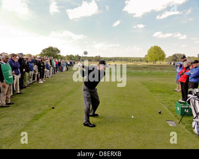 Scene dal 2013 US Open di golf eventi di qualificazione a Walton Heath Golf Club, Surrey, Regno Unito Foto Stock