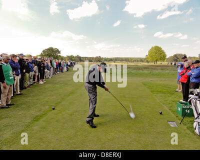 Scene dal 2013 US Open di golf eventi di qualificazione a Walton Heath Golf Club, Surrey, Regno Unito Foto Stock