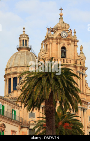 L'Italia, sicilia, Ragusa Ibla, Duomo di San Giorgio e Chiesa, Foto Stock