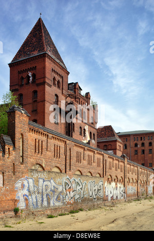 Berlino, Germania, Baerenquell rovine della ex fabbrica di birra a Berlin-Niederschoeneweide Foto Stock