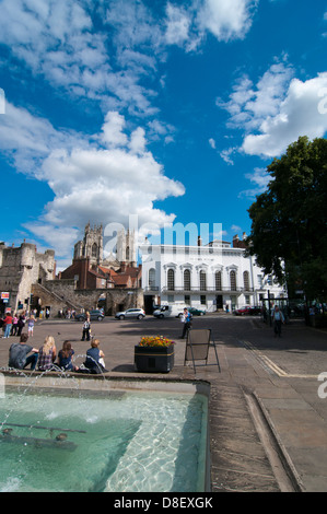 Vista da York Galleria d'arte guardando verso i monaci Bar Foto Stock