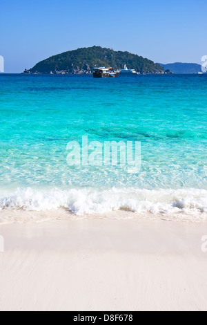 Bellissima spiaggia Isole Similan.Thailandia Phuket. Foto Stock