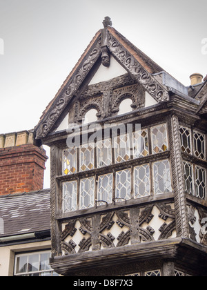 Il Feathers Hotel a Ludlow, southern Shropshire, Regno Unito costruito nel 1619 da un avvocato locale Rees Jones Foto Stock