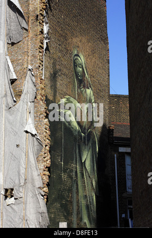 Streetart/Arte di strada,tutti situati vicino a Old Street vicino a Hoxton vicino alla città di Londra. Foto Stock